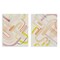 Stupell Industries Retro Neutral Patterns 2 pc Wall Plaque Art Set Design by Grace Popp